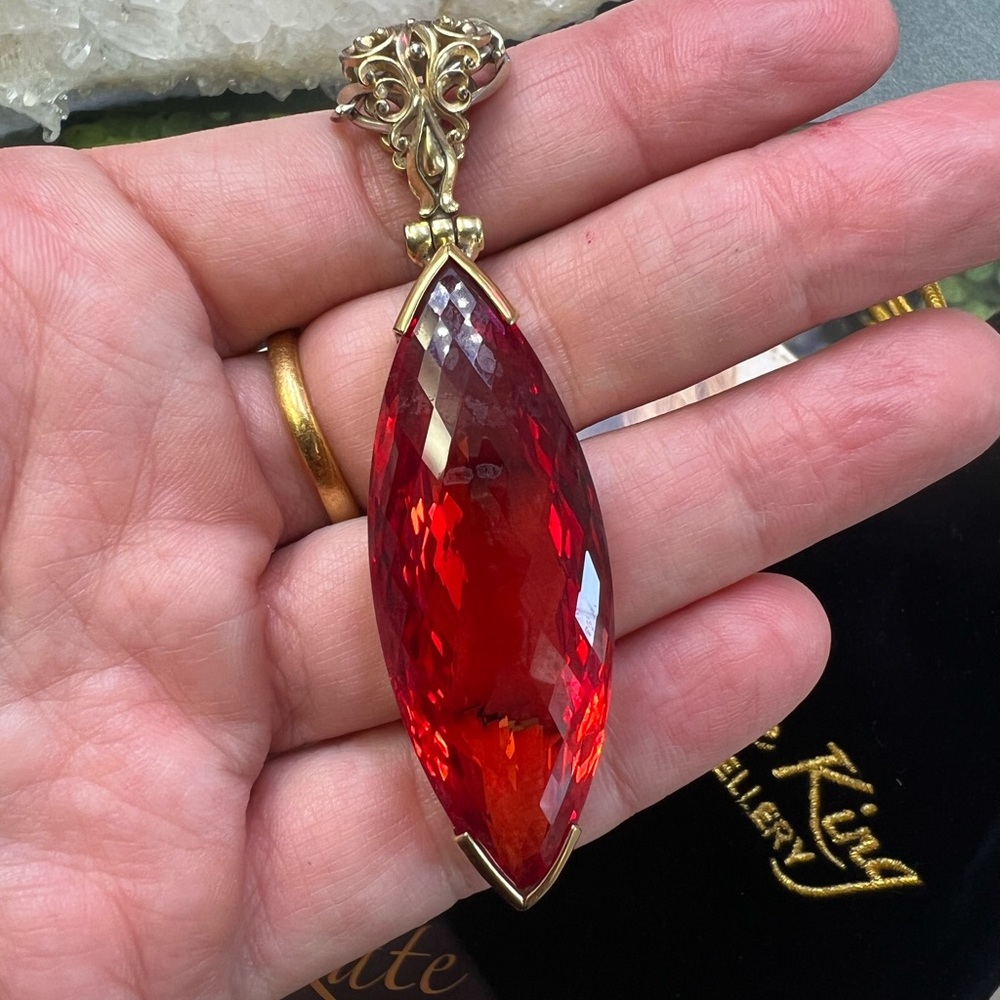 Extremely Rare Authentic Kate King Vibrational Jewelry Padparadsha